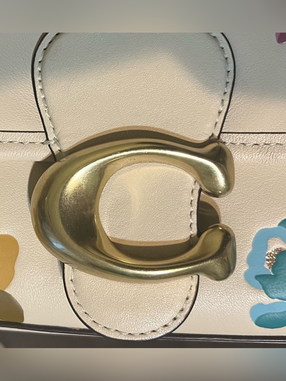 RARE Coach Soft Floral Tabby In Ivory! - Picture 13 of 13